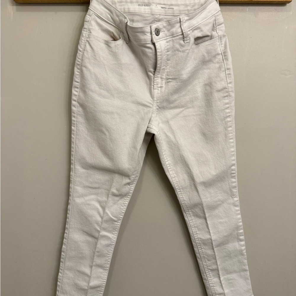 Old Navy Women's Crisp White Skinny Jeans